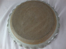 Load image into Gallery viewer, Vintage Nelson Pottery Putty Blue Lace Design Scallop Pie Plate
