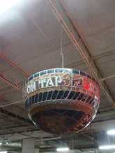 Load image into Gallery viewer, 1977 Schlitz Beer Stained Glass Half Globe Hanging Electric Plug Bar Man Cave Light
