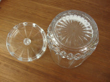 Load image into Gallery viewer, Vintage St George Lead Crystal Biscuit Barrel with Lid
