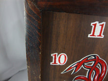 Load image into Gallery viewer, 1970's University of SC Gamecocks Battery Power Wood Wall Clock UNTESTED
