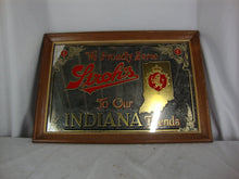 Load image into Gallery viewer, Vintage Stroh's We Proudly Serve To Our Indiana Friends Beer Bar Framed Mirror
