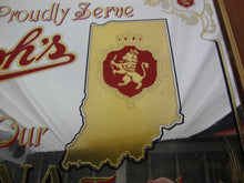 Load image into Gallery viewer, Vintage Stroh's We Proudly Serve To Our Indiana Friends Beer Bar Framed Mirror
