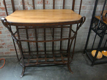 Load image into Gallery viewer, Vintage Rustic Style Metal Bakers Rack with Metal and Wood Shelves
