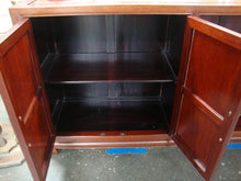 Load image into Gallery viewer, Vintage Asian Style Dark Wood Console TV Stand Table
