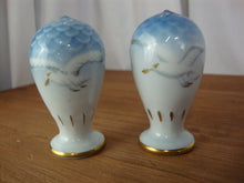 Load image into Gallery viewer, Vintage Bing Grondahl Blue White Seagull Salt Pepper Shaker Set
