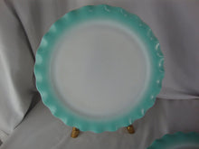 Load image into Gallery viewer, Vintage Hazel Atlas Blue Aqua Crinoline Dinner Plates Set of 2
