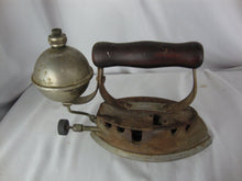 Load image into Gallery viewer, Antique Diamond USA Kerosene Gas Wood Handle Clothes Iron
