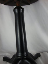 Load image into Gallery viewer, Antique Adjustable Height Medical Stool Cast Iron Base Leather Round Seat

