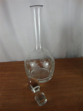Load image into Gallery viewer, Vintage Princess House Heritage Etched Glass Carafe Decanter with Glass Stopper
