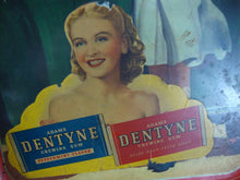 Load image into Gallery viewer, 1942 Drink Coca Cola Dentyne Women in Green Car Metal Serving Tray
