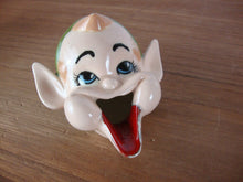 Load image into Gallery viewer, Vintage Pixie Head Ceramic One Slot Ashtray
