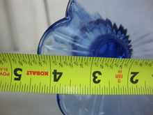 Load image into Gallery viewer, Vintage Fenton CC 72 Blue Opalescent Flower Motif Vase
