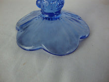 Load image into Gallery viewer, Vintage Fenton CC 72 Blue Opalescent Flower Motif Vase
