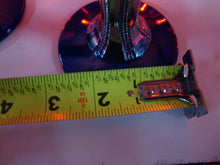 Load image into Gallery viewer, Vintage Fenton CC-194-2 Cobalt Blue Iridescent Pinwheel Carnival Footed Vase
