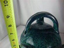 Load image into Gallery viewer, Marvin Bailey SC Potter Aqua Blue Speckle 5 Blue Tooth Face Jug 9" tall
