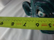 Load image into Gallery viewer, Marvin Bailey SC Potter Aqua Blue Speckle 5 Blue Tooth Face Jug 9" tall
