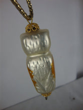 Load image into Gallery viewer, Vintage Czech Republic Owl Painted Glass Ornament
