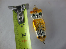 Load image into Gallery viewer, Vintage Czech Republic Owl Painted Glass Ornament
