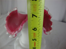 Load image into Gallery viewer, Vintage Fenton Peach Crest Wide Spiral Wave Vase Ruffled Rim
