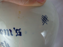 Load image into Gallery viewer, Vintage Delft Holland Repro van Rossem's Toeback Tobacco Humidor Jar with Metal Lid
