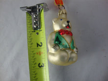 Load image into Gallery viewer, Vintage Taron Collection, Poland Mercury Glass Teddy Bear with Vest Christmas Ornament
