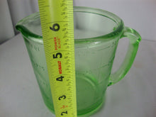 Load image into Gallery viewer, Vintage Hazel Atlas Vaseline Glass 4 Cup Kitchen Measuring Cup
