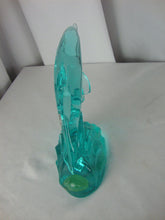 Load image into Gallery viewer, Vintage Fenton F-1635 Aqua Glass Dolphin Figurine
