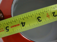 Load image into Gallery viewer, 1960's Copco Michael Lax Orange Enamel with Teak Handle Tea Kettle
