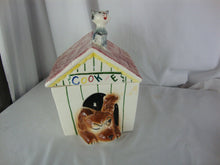 Load image into Gallery viewer, Vintage Sierra Vista Ceramic Dog with Cat Cookie Jar
