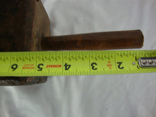 Load image into Gallery viewer, Antique Primitive Handmade Wood Block Wood Handle Mallet Hand Tool
