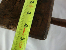 Load image into Gallery viewer, Antique Primitive Handmade Wood Block Wood Handle Mallet Hand Tool
