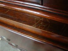 Load image into Gallery viewer, 1940's Drexel Travis Court Mahogany Breakfront Two Piece Large China Hutch Display Cabinet
