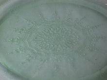 Load image into Gallery viewer, Vintage Anchor Hocking Princess Green Vaseline Glass Oval Serving Platter

