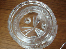 Load image into Gallery viewer, Vintage Crystal Pineapple Pattern Footed Condiment Jar with Lid and Spoon
