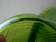 Load image into Gallery viewer, 1970s Indiana Glass Carnival Lime Green Glass Beaded Trim Hen on Nest
