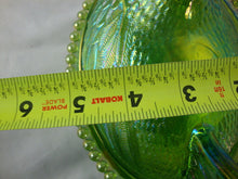 Load image into Gallery viewer, 1970s Indiana Glass Carnival Lime Green Glass Beaded Trim Hen on Nest
