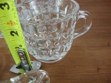 Load image into Gallery viewer, Vintage Tiffin Franciscan Square Diamond Clear Glass Punch Bowl and 12 Cups Set
