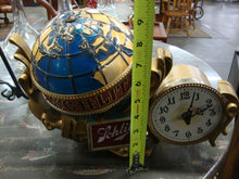 Load image into Gallery viewer, 1976 Schlitz Beer Electric Spinnning Globe and Clock Register Display
