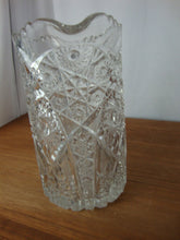 Load image into Gallery viewer, Antique McKee EAPG Diamond Starburst Heavy Glass Pitcher Sawtooth Edges
