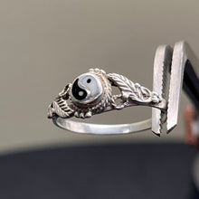 Load image into Gallery viewer, Ring, Sterling Silver, Yin Yang, Size 7 1/4
