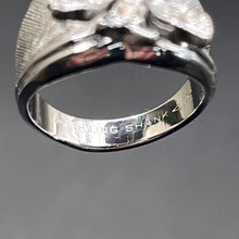 Load image into Gallery viewer, Ring, Sterling Silver Shank, Butterfly Decor, Size 4
