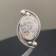 Load image into Gallery viewer, Ring, Sterling Silver, Mother Of Pearl, Made in Mexico, Size 8
