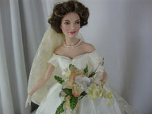 Load image into Gallery viewer, Vintage Franklin Mint Jacqueline Kennedy Wedding Doll No Box
