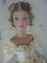 Load image into Gallery viewer, Vintage Ashton Drake Autumn Reflections Bride Porcelain Doll with Stand No Box
