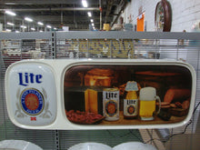 Load image into Gallery viewer, 1978 Miller Lite Pilsner Beer Large Double Light Bar Wall Mount Electric Beer Sign
