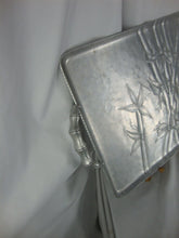 Load image into Gallery viewer, Vintage Everlast Aluminum Bali Bamboo Rectangle Serving Tray with Handles
