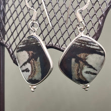 Load image into Gallery viewer, Earrings, Sterling Silver, Picture Jasper
