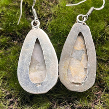 Load image into Gallery viewer, Earrings, Sterling Silver, Agate in Matrix
