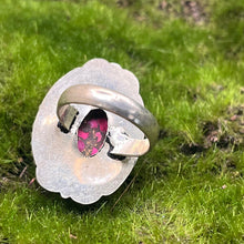 Load image into Gallery viewer, Ring, Sterling Silver, Pink Conglomerate, Size 8
