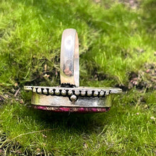 Load image into Gallery viewer, Ring, Sterling Silver, Pink Conglomerate, Size 8
